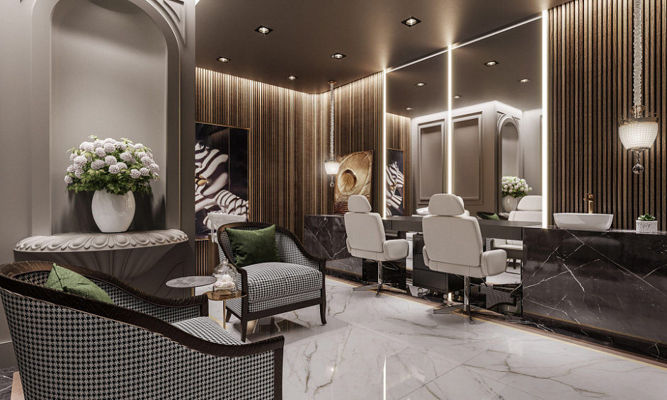 Élégant Salon À Business Bay, Dubaï À Vendre 1